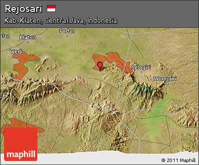 Satellite 3D Map of Rejosari