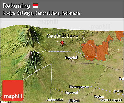Satellite 3D Map of Rekuning