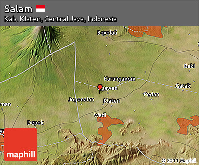 Satellite 3D Map of Salam