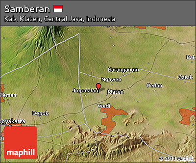 Satellite 3D Map of Samberan