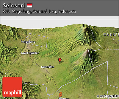 Satellite 3D Map of Selosari