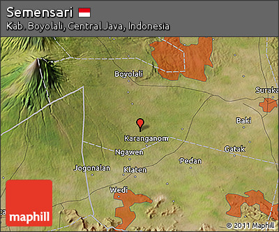 Satellite 3D Map of Semensari