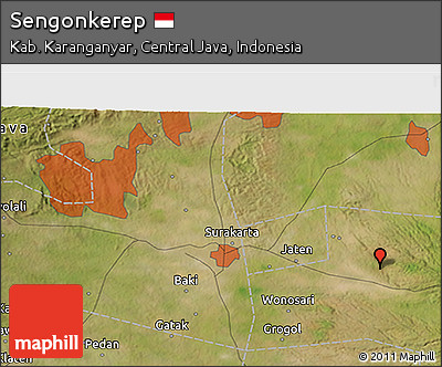 Satellite 3D Map of Sengonkerep