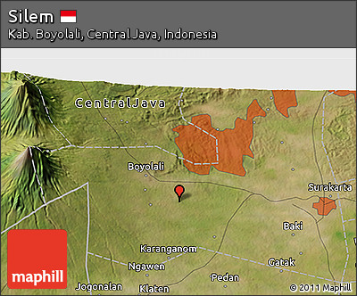 Satellite 3D Map of Silem