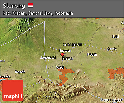 Satellite 3D Map of Slorong
