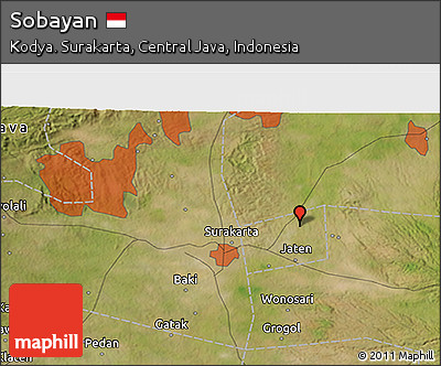 Satellite 3D Map of Sobayan