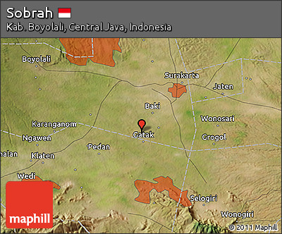Satellite 3D Map of Sobrah