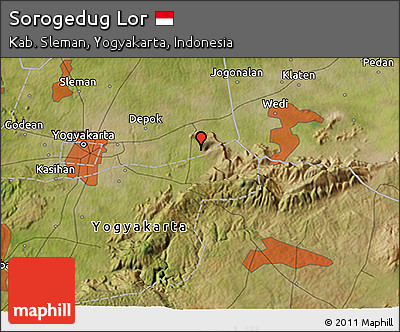 Satellite 3D Map of Sorogedug Lor