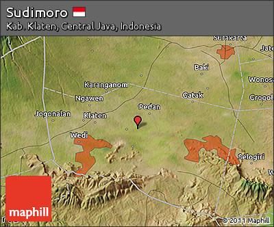 Satellite 3D Map of Sudimoro