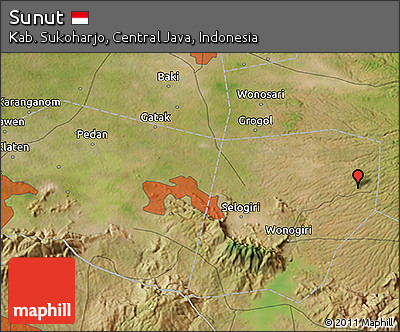 Satellite 3D Map of Sunut