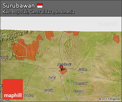 Satellite 3D Map of Surubawan