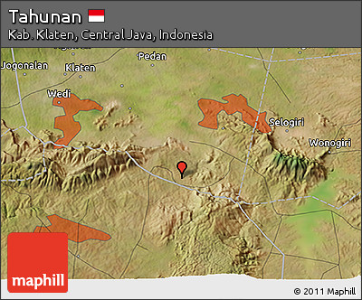 Satellite 3D Map of Tahunan