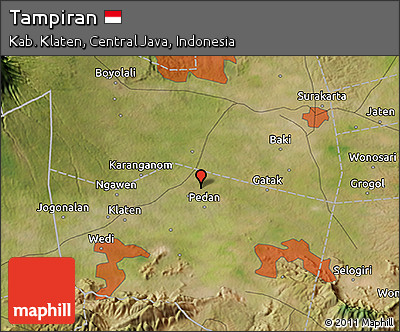 Satellite 3D Map of Tampiran