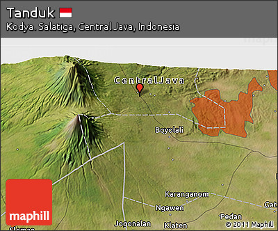 Satellite 3D Map of Tanduk