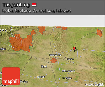 Satellite 3D Map of Tasgunting
