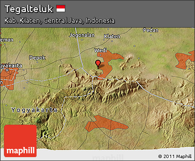 Satellite 3D Map of Tegalteluk