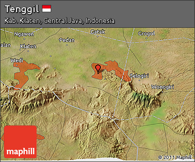 Satellite 3D Map of Tenggil