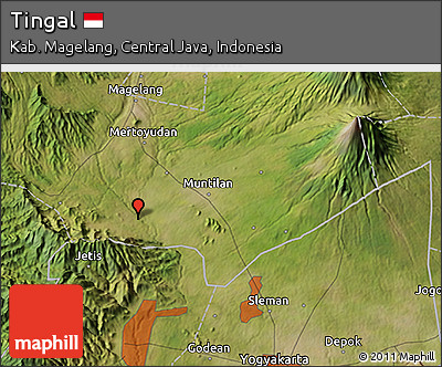 Satellite 3D Map of Tingal