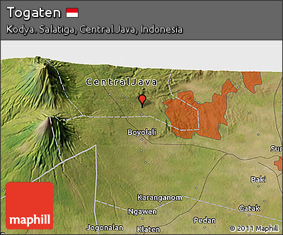 Satellite 3D Map of Togaten