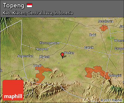 Satellite 3D Map of Topeng