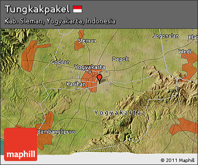 Satellite 3D Map of Tungkakpakel