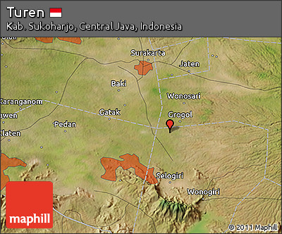 Satellite 3D Map of Turen