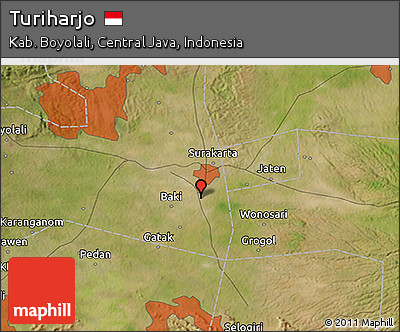 Satellite 3D Map of Turiharjo