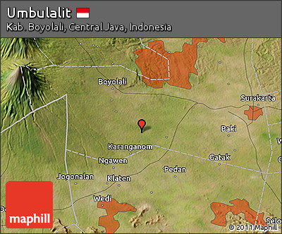 Satellite 3D Map of Umbulalit
