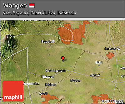 Satellite 3D Map of Wangen