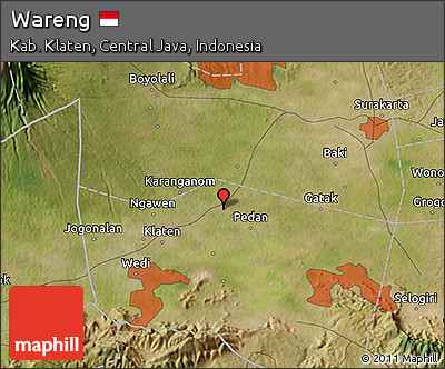 Satellite 3D Map of Wareng