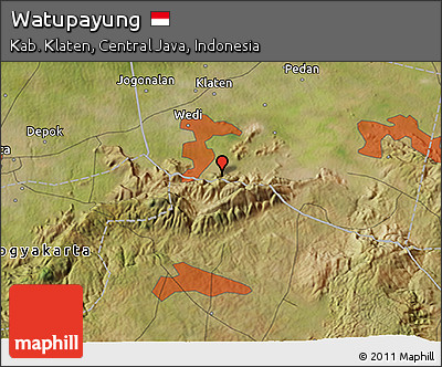Satellite 3D Map of Watupayung