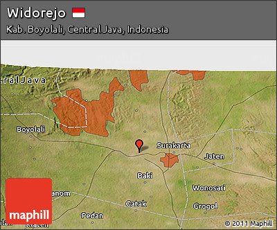 Satellite 3D Map of Widorejo