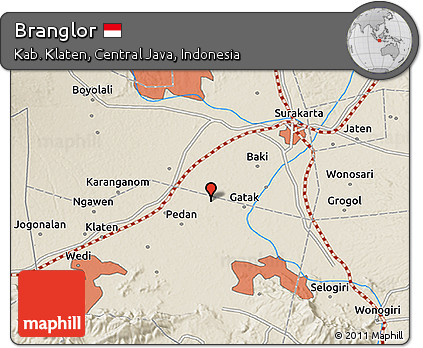 Shaded Relief 3D Map of Branglor