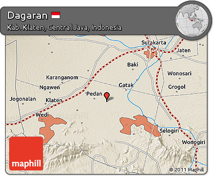 Shaded Relief 3D Map of Dagaran