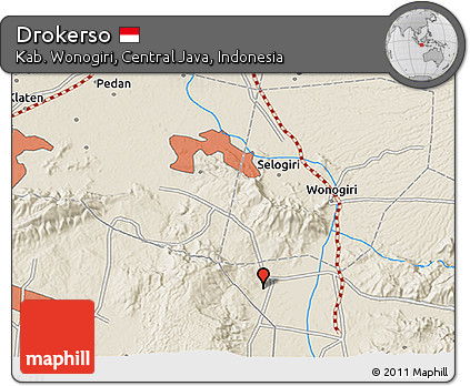 Shaded Relief 3D Map of Drokerso