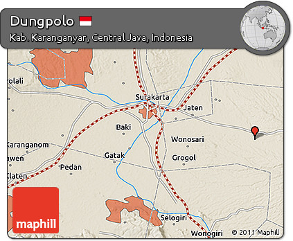 Shaded Relief 3D Map of Dungpolo