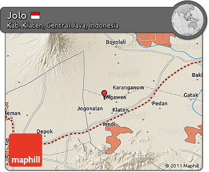 Shaded Relief 3D Map of Jolo