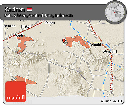Shaded Relief 3D Map of Kadren