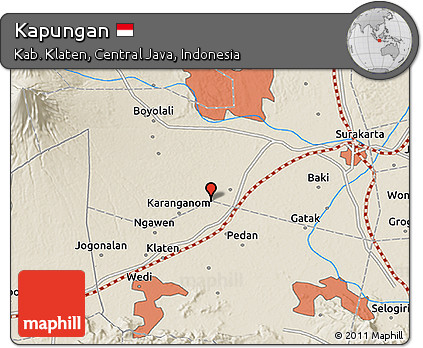 Shaded Relief 3D Map of Kapungan