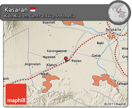Shaded Relief 3D Map of Kasaran