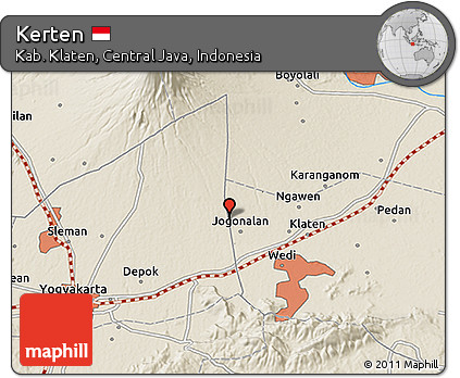 Shaded Relief 3D Map of Kerten