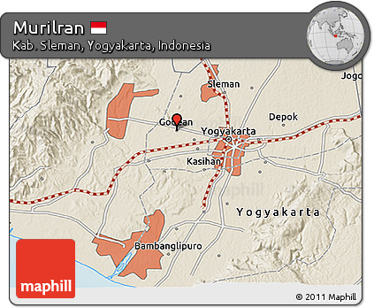 Shaded Relief 3D Map of Murilran