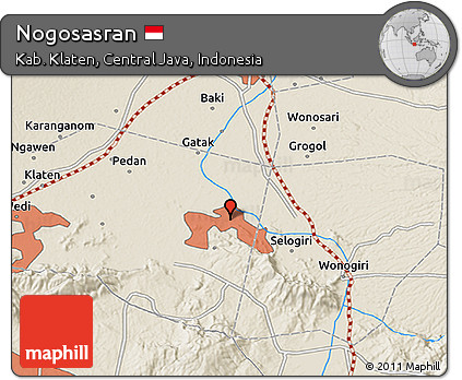 Shaded Relief 3D Map of Nogosasran