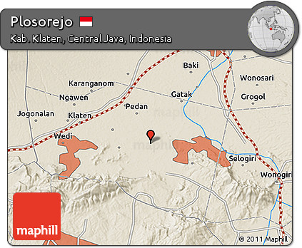 Shaded Relief 3D Map of Plosorejo