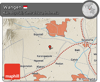 Shaded Relief 3D Map of Wangen