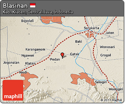 Shaded Relief 3D Map of Blasinan