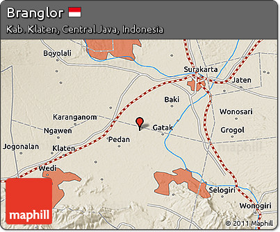 Shaded Relief 3D Map of Branglor