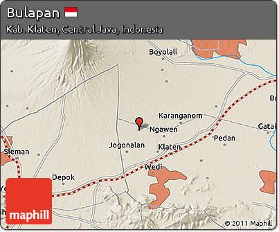 Shaded Relief 3D Map of Bulapan