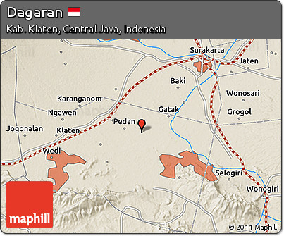 Shaded Relief 3D Map of Dagaran