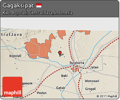 Shaded Relief 3D Map of Gagaksipat